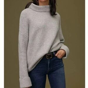PILCRO OVERSIZED COWLNECK KNIT SWEATER